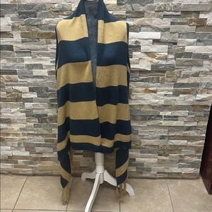 Striped Navy and Tan Men's Sweater